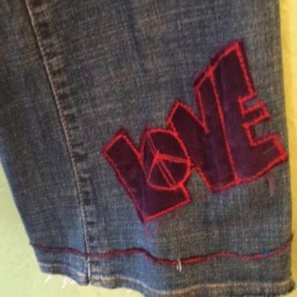 Super Hippified ~ ONE-OF-A-KIND GAP Bell-Bottom Long & Lean Jeans - Picture 4 of 10